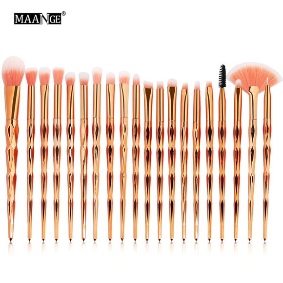 NEW Korean! 20pcs Diamond Makeup Brushes Set - Picture 3 of 4